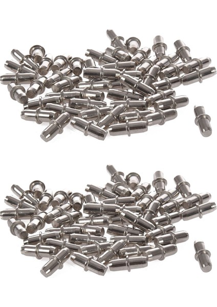 100 Adet Dolap Dolap Ahşap Doğrama Rafı Destek Pimleri Çiviler 16MM x 5mm (Yurt Dışından)