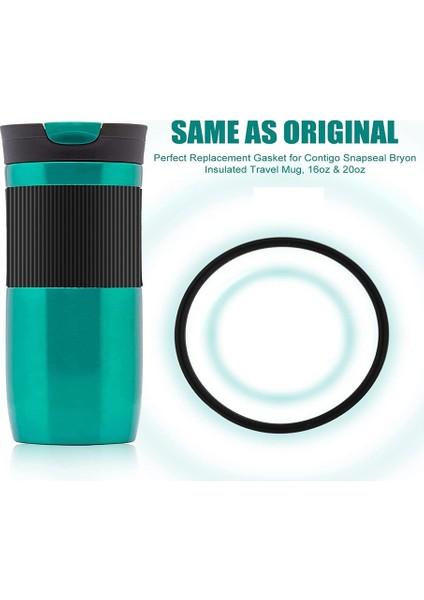 10PCS Replacement Rubber Lid Seals Compatible 16&20OZ Leak-Proof Rubber Seals Lid Gaskets Replacement For Mugs (Yurt Dışından)