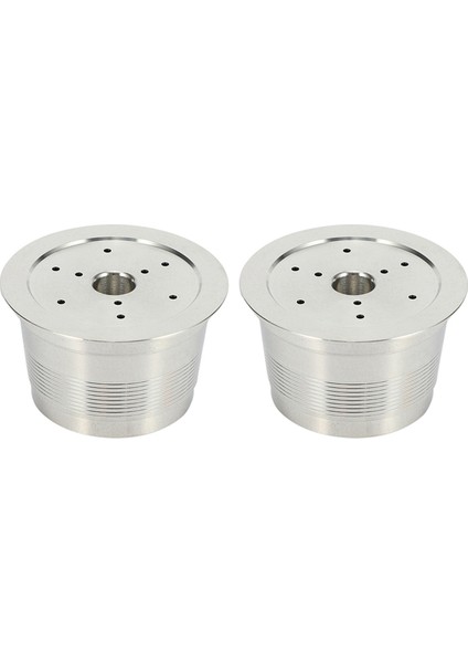 2x Compatible For Caffitaly Coffee Machine Maker Stainless Steel Refillable Reusable Capsule For Caffitaly Cafe Capsule (Yurt Dışından)