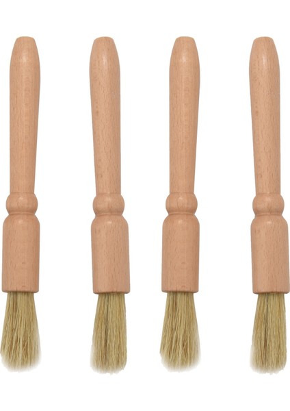 4 Pcs Coffee Grinder Cleaning Brush Wood Dusting Brush For Espresso Stations And Equipment (Yurt Dışından)