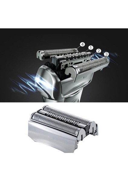 Braun Serisi 7 Tıraş Makinesi 70B Yedek Elektrikli Tıraş Makinesi Başlıkları 720S 790CC 760CC 765C 795CC 9565 9585 7840S Siyah Gümüş (Yurt Dışından)
