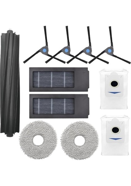 Ecovacs Deebot X2/x2 Pro/x2 OMNI/DEX86 Robot Vakum Kauçuk Fırça Için Elektrikli Süpürge Yedek Aksesuar Seti (Yurt Dışından)