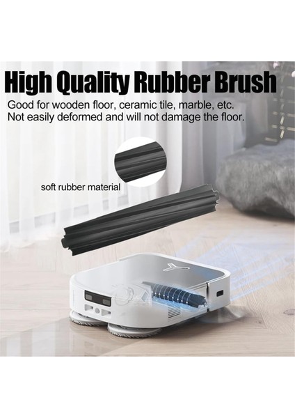 Ecovacs Deebot X2/x2 Pro/x2 OMNI/DEX86 Robot Vakum Kauçuk Fırça Için Elektrikli Süpürge Yedek Aksesuar Seti (Yurt Dışından) fiyatları