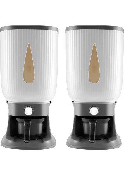 2x 10KG Otomatik Pirinç Dağıtıcı Durulama Fincan Akıllı Pirinç Dağıtıcı Pirinç Depolama Pirinç Kovası Ev Pirinç Kutusu-B (Yurt Dışından)