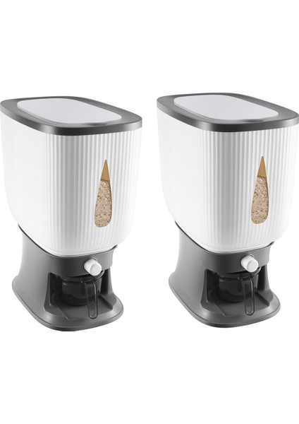 2x 10KG Otomatik Pirinç Dağıtıcı Durulama Fincan Akıllı Pirinç Dağıtıcı Pirinç Depolama Pirinç Kovası Ev Pirinç Kutusu-B (Yurt Dışından) fırsatları