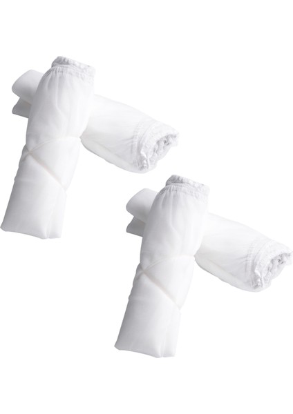 40 Paket Süzgeç Torbası, 5 Galonluk Boya Süzgeci, Elastik Üst Açıklıklı Beyaz Ince Örgü Filtreler Boya Bahçeciliği Için Çanta (Yurt Dışından)