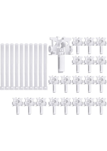 Dikey Perde Tamir Taşıyıcısı Köklü Dikey Panjur Tamir Takımı Beyaz Panjur Yedek Parçaları 40 Adet (Yurt Dışından) fiyatları