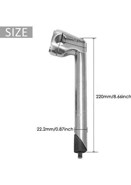 22.2 mm Bisiklet Quill Kök, Bmx Quill Kök Bisiklet Gidon Kök Yükseltici Parçaları Yol Bisikleti Standı Kaynaklanıyor Dağ Bisikleti (Yurt Dışından)