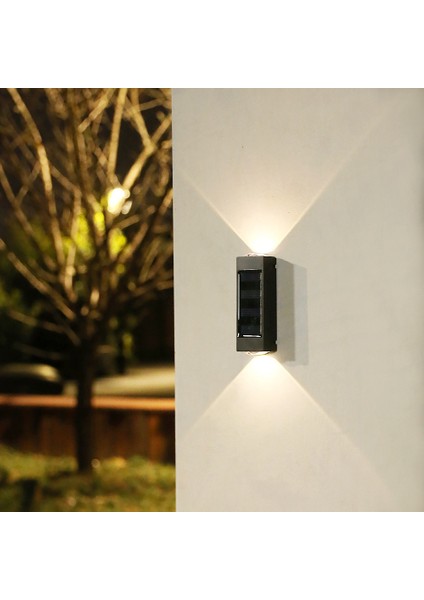 Adet Güneş Lambası Dış Mekan LED Işıkları Su Geçirmez Bahçe Dekorasyonu Için Balkon Yard Sokak Duvar Lambası Dekor Bahçe Lambası (Yurt Dışından)