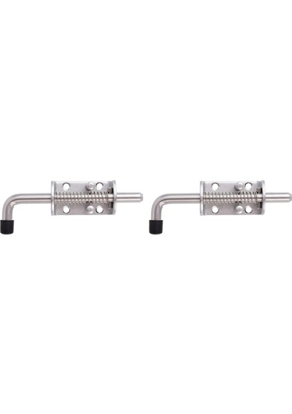 2 Adet 304 Paslanmaz Çelik 6.5 Inç Yaylı Pimi Mandalı Kilit Düzeneği Kapı Dolapları ve Yardımcı Römork Kapısı-Ağır Hizmet Tipi (Yurt Dışından)