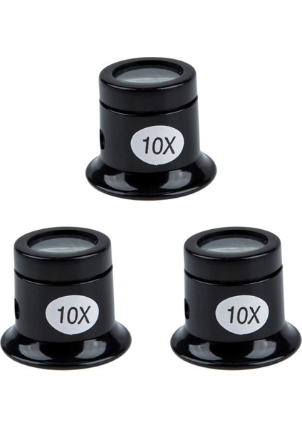 3x Izle Gözler Büyüteç 10X Kuyumcu Optik Cam Büyüteç Büyüteç Aracı (Yurt Dışından)