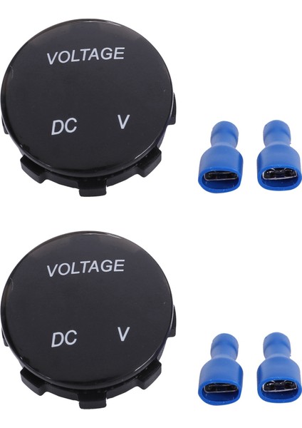 2x Evrensel Dijital Monitör Voltmetre Su Geçirmez Gerilim Ölçer LED Mavi Dc 12V-24V Araba Motosiklet Oto Kamyon (Yurt Dışından)