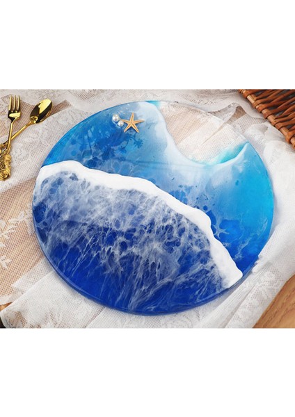 2x Dıy Reçine Epoksi Kalıp Coaster Tepsi Daire Silikon Kalıp 12 Inç Placemat Tatlı Teşhir Tepsisi Kalıp (Yurt Dışından) fırsatları