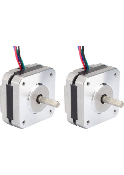 2x 4-Lead Nema 17 Step Motor 20MM 1A 13NCM(18.4OZ.IN) 42 Motor NEMA17 Step Diy 3D Yazıcı Cnc (Yurt Dışından)