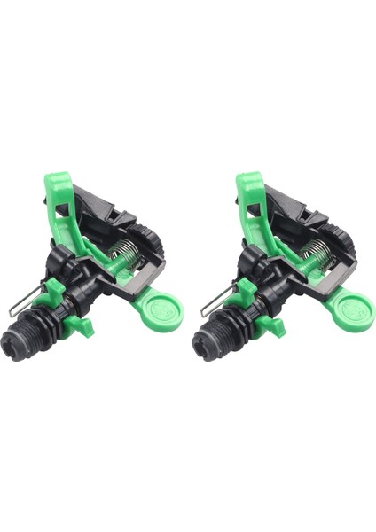 2x Bahçe Çim Sulama Araçları Dayanıklı Bahçe Sprinkler Döner Püskürtme Memesi Bitki Sulama Damlatıcılar Yağmurlama (Yurt Dışından)