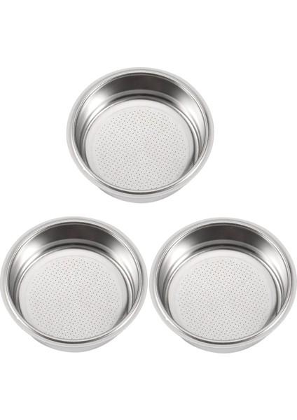 3x Coffee FILTER,51MM Stainless Steel Coffee Filter Cup Basket,non-Pressure Coffee Maker Filters, A (Yurt Dışından)