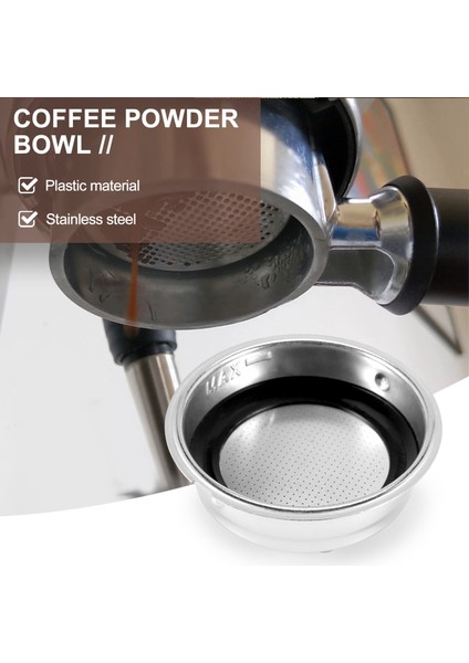 Friendly Detachable Stainless Steel Coffee Filter Basket Strainer Coffee Machine Accessories For Home Office(Single Cup) (Yurt Dışından)
