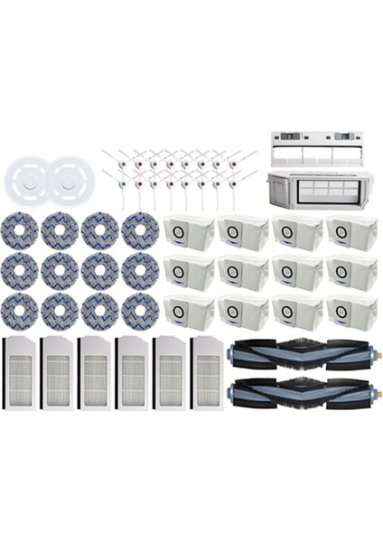 Ecovacs Robot T10 Turbo Aksesuarları, Robot Süpürge Aksesuarları, Toz Torbası, Filtre, Ana Yan Fırça ile Uyumludur (Yurt Dışından)