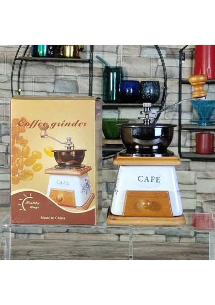 Manual Coffee Grinder New Ceramic Hand Grinder Small Coffee Powder Grinder Household Grinder Ceramic Grinding Core (Yurt Dışından)