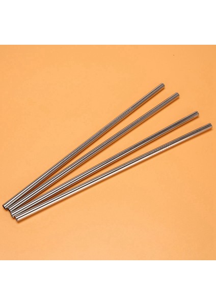 Set Of 24, Stainless Steel Straws, Reusable Metal Drinking Straws, Straight Straws + 4 Cleaning Brushes (Yurt Dışından)