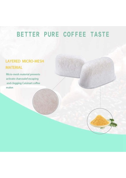 12 Pack For BWF100 Compatible Water Filters For Espresso Machine Water Filters Element (Yurt Dışından)