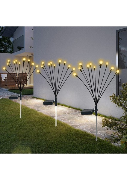 1pcs 10 Kafa Güneş Enerjili Ateşböceği Işıkları, 10 LED Dış Mekan Su Geçirmez Güneş Sallanan Bahçe Işıkları (Yurt Dışından) indirimleri
