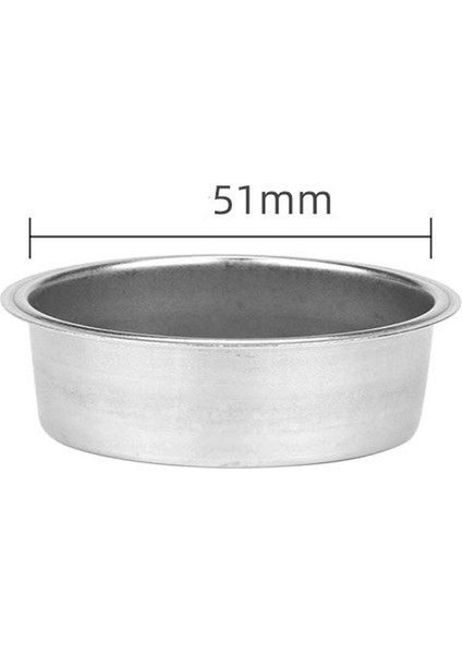 Pressure Cup Filter Coffee Machine Espresso Accessories Detachable Powder Cup Stainless Steel Powder Bowl Basket A (Yurt Dışından)