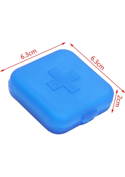 Yeni Taşınabilir 4 Yuvalı Tıp Vaka Organizatör Plastik Hap Kutuları Konteyner Bölmesi Tıp Tablet Tutucu (Mavi) (Yurt Dışından) fiyatları