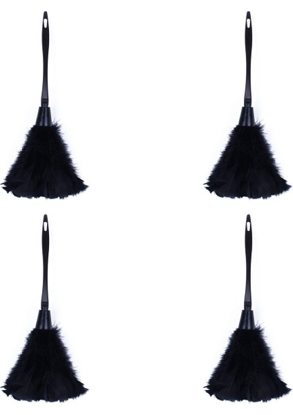 4 Adet Moda Türkiye Tüy Silgi Siyah Plastik Saplı Temizleme Aleti (Siyah) 35CM (Yurt Dışından)