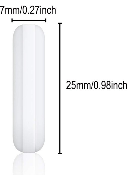 50 Adet 25MM (1 Inç) Ptfe Manyetik Karıştırıcı Mikser Karıştırma Çubuğu, Beyaz Renk, Laboratuvar Çubuğu, Karıştırma Plakası Çubuğu, 7MM25MM Karıştırma Çubukları (Yurt Dışından)
