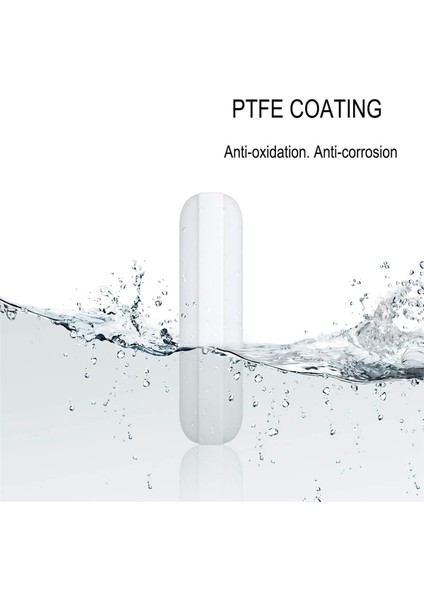 50 Adet 25MM (1 Inç) Ptfe Manyetik Karıştırıcı Mikser Karıştırma Çubuğu, Beyaz Renk, Laboratuvar Çubuğu, Karıştırma Plakası Çubuğu, 7MM25MM Karıştırma Çubukları (Yurt Dışından)