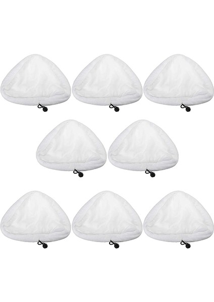 8 Adet Mikrofiber Bez Temizleme Pedi H2O X5 Buharlı Temizleyici Zemin Paspası Vapur Temizleyici Üç Köşeli Yedek (Yurt Dışından)