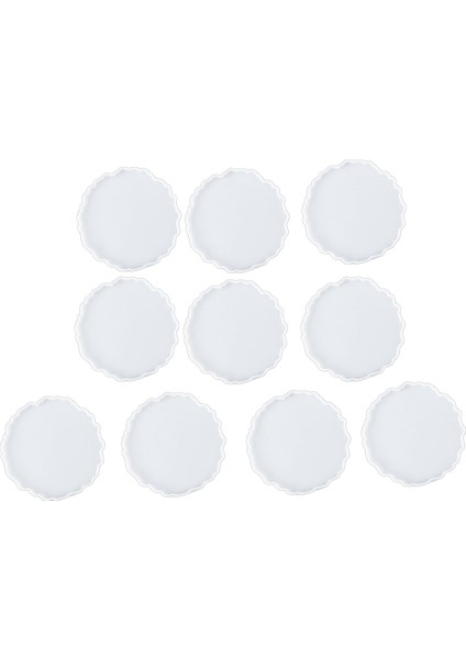 10 Adet Silikon Coaster Reçine Döküm Yapımı Kalıp, Coaster Epoksi Zanaat Dıy, Ev Dekorasyon (Yurt Dışından)