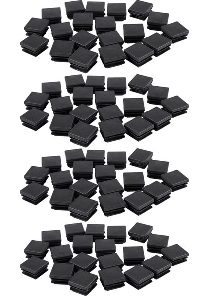 80 Adet Plastik Kare Körleme Uç Kapakları Boru Ek Parçaları 25MM x 25MM (Yurt Dışından)