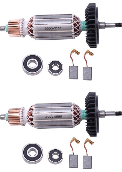 2 Takım Açı Öğütücü Armatür Rotor 9553NB 9553HB N 9555 Rotor Rulman 607 Açı Öğütücü Rotor Aksesuarları (Yurt Dışından)