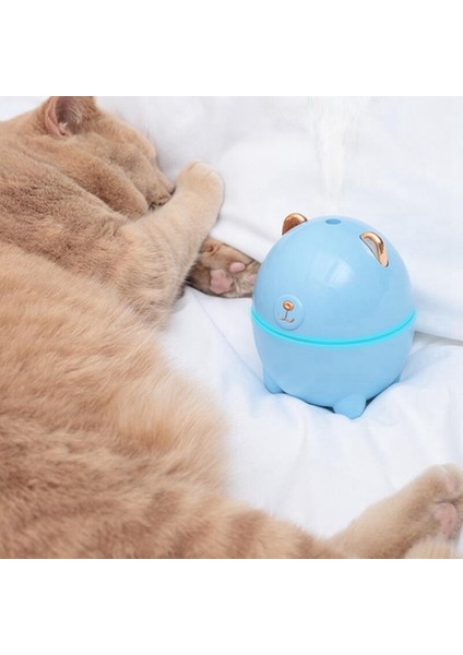 Hava Nemlendirici Sevimli Hayvan Mini Ev Küçük Aromaterapi Araba Yaratıcılık Ayı USB Nemlendirici LED Gece Lambası, Beyaz (Yurt Dışından) fiyatları