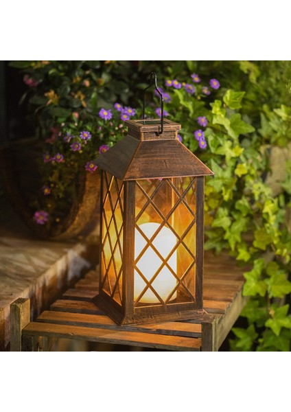 Güneş Fener, Açık Bahçe Asılı Fener LED Titrek Alevsiz Mum Işıkları Masa, Açık, Parti Dekoratif (Yurt Dışından) indirimleri