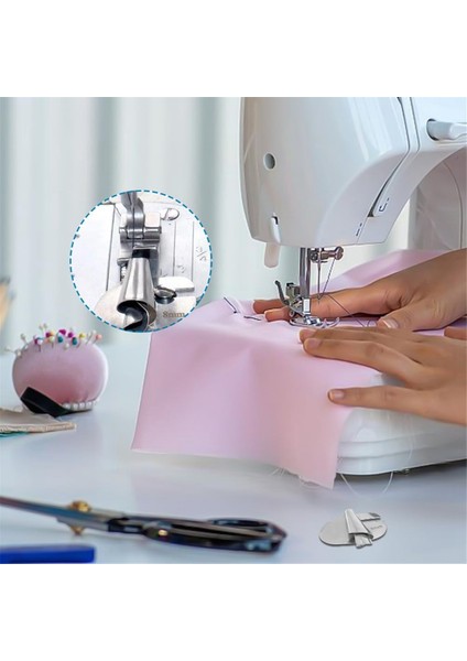3 Adet Dikiş Haddelenmiş Hemmer Ayak, 3/4/5mm Geniş Haddelenmiş Basınç Ayağı, Dikiş Makinesi Baskı Ayağı 10 Adet Iğneler ile (Yurt Dışından)