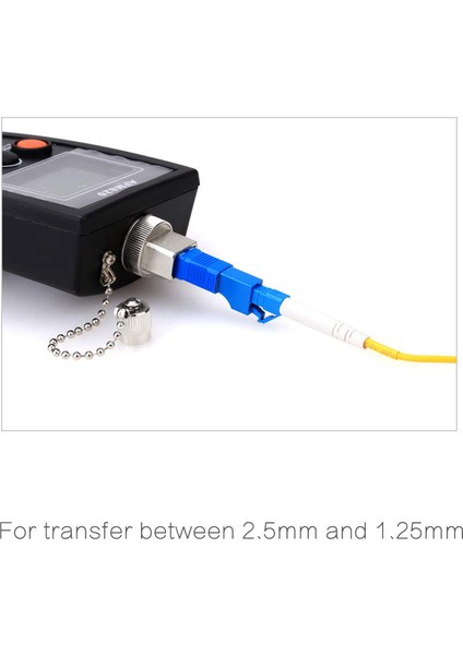2x Optik Ekipman Aracı Lc Dişi Sc Erkek Hibrid Flanş Tekli Mod 9/125 Sm Fiber Optik Adaptör Konnektörü (Yurt Dışından)