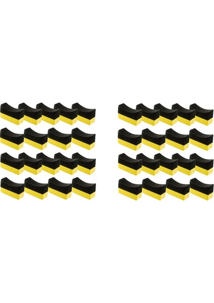 36 Paket Lastik Pansuman Aplikatör Pedleri Lastik Parlatıcı Aplikatör Pansuman Pedi Parlatma Süngeri Araba Cam Boyalı Çelik (Yurt Dışından)