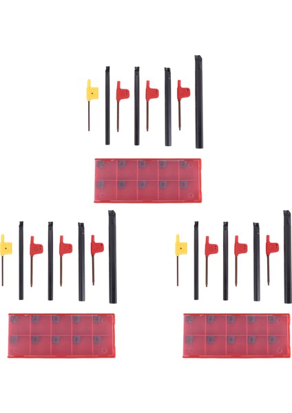 3 Set 7/8/10/12MM Sclcr Torna Delme Çubuğu Takım Tutucu + 10 Adet Ccmt 0602 Uçlar (Yurt Dışından)