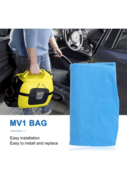 1 Adet Tekstil Filtre Torbası Karcher Mv1 Wd1 Wd2 Wd3 SE4001 Filtre Torbası Elektrikli Süpürge Parçaları (Yurt Dışından)