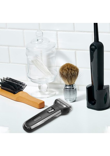 Surker SK-532 Elektrikli Erkek Tıraş Makinesi Pistonlu 2 Bıçaklı Elektrikli I-Tıraş Makinesi Hızlı Şarj Tıraş Makinesi Kuru/ıslak Su Geçirmez (Siyah) (Yurt Dışından)