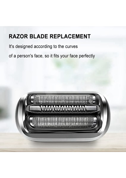 Braun Series 7, 7020S, 7025S, 7085CC, 7027CS, 7071CC, 7075CC Için 2x 73S Tıraş Makinesi Folyosu ve Kesici Yedek Parça (Yurt Dışından)