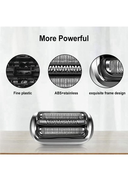 Braun Series 7, 7020S, 7025S, 7085CC, 7027CS, 7071CC, 7075CC Için 2x 73S Tıraş Makinesi Folyosu ve Kesici Yedek Parça (Yurt Dışından)