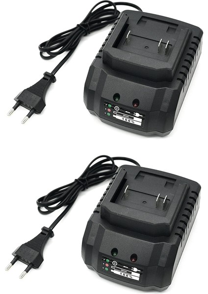 Lityum 18V 21V Için 2x Şarj Cihazı Akülü Matkap Açılı Taşlama Elektrikli Üfleyici Elektrikli El Aletleri Için Geçerlidir Ab Tak (Yurt Dışından)