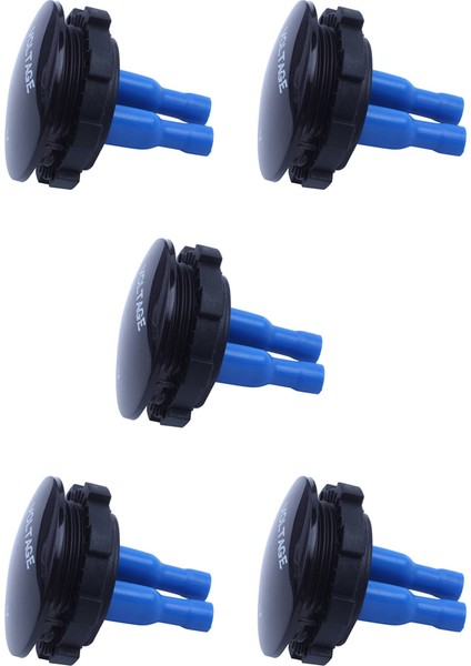 5x 5V-25V Dc Voltmetre LED Dijital Ekran Panele Monte Yuvarlak Su Geçirmez Araba Motosiklet Araba (Yurt Dışından)