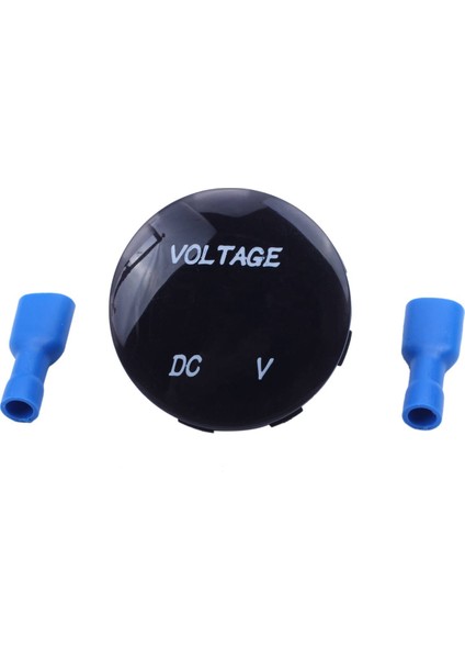 5x 5V-25V Dc Voltmetre LED Dijital Ekran Panele Monte Yuvarlak Su Geçirmez Araba Motosiklet Araba (Yurt Dışından)