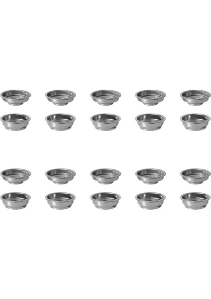 20PCS Stainless Steel 58MM Coffee Tea Filter Basket For Espresso Coffee Machine Accessories Powder Bowl (Yurt Dışından)