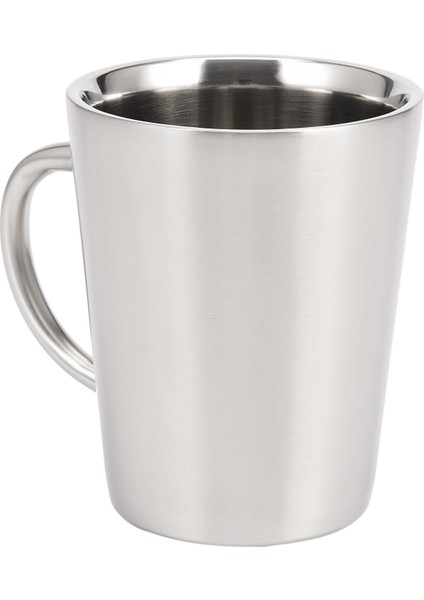 340 ml Stainless Steel Copper Plated Coffee Cup Double Layers 304 High Temperature Resistance Milk Tea Mug Silver (Yurt Dışından) fırsatları